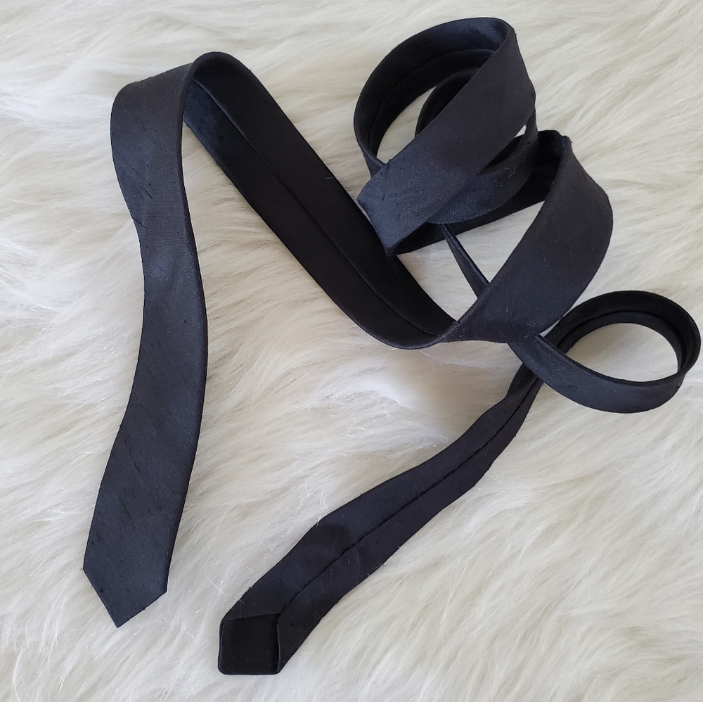 Skinny Size Neck Tie - Black